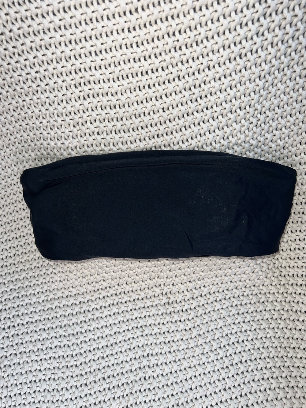 Source Unknown Black Strapless Bandeau Bikini Top